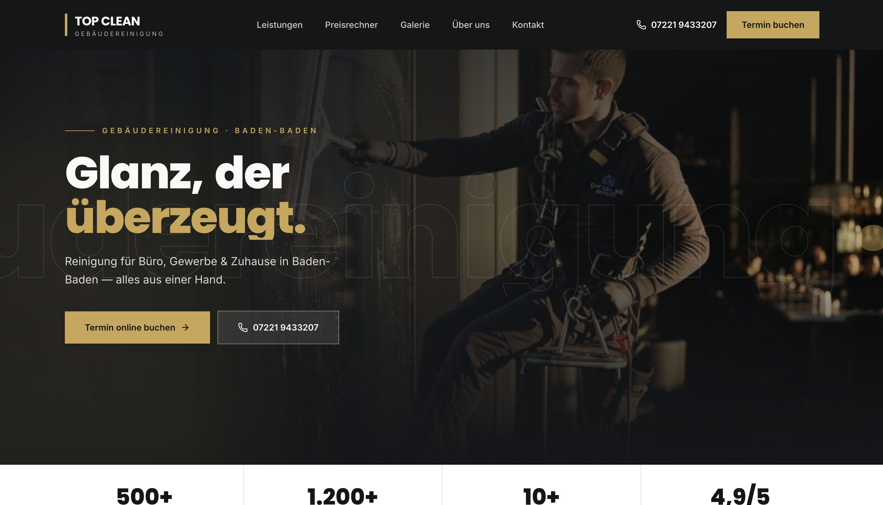 Top Gebäudereinigung Website